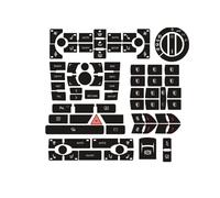 Adesivi interni Compatibile Con A8 D3 Clima Panel Decals Adesivi Riparazione Pulsante Interruttore Manopola Usurato Decalcomanie Interni Decorazione Accessori Per Lo Styling Dell'Auto