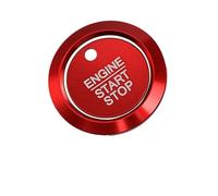Adesivi interni Compatibile con Ford per Raptor 2015 2016 2017 2018 2019 2020 copertura pulsante avviamento arresto motore dell'auto adesivo di rivestimento(Red)