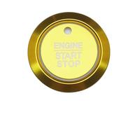 Adesivi interni Compatibile con Ford per Raptor 2015 2016 2017 2018 2019 2020 copertura pulsante avviamento arresto motore dell'auto adesivo di rivestimento(Yellow)