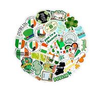 Adesivi Irlanda per Bottiglie d'Acqua e Laptop - Favors e Decorazioni a Tema Bandiera e Cultura Irlandese - Ireland Stickers