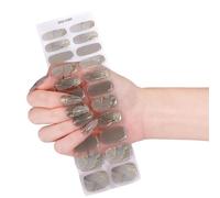 Adesivi istantanei per unghie non richiesti, design resistente alla luce, ideale per donne impegnate, design di tendenza da viaggio, decalcomanie flessibili senza chip