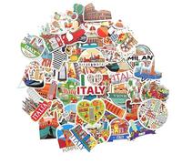 Adesivi Italia Milano Venezia Firenze Florence Roma stickers aesthetic adesivo bandiera Italiana adesivi valigia souvenir Italia adesivi piccoli decorativi adesivi viaggi adesivo Italia sticker Italy