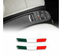 Adesivi Italia per Console Freno a Mano per Fiat 500, Set da 2