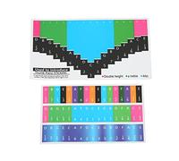 Adesivi Kalimba per principianti HaloVerde con segni chiari per un facile apprendimento, queste etichette per tasti ad alta adesione funzionano anche come decalcomanie colorate (Pianoforte universale