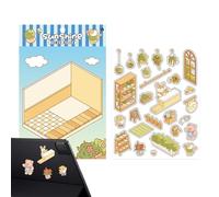 Adesivi - Kit album per adulti | Scene 3D Scene di diario spazzatura | Scene tagliate in miniatura dal libro di adesivi collage di scene di paesaggio | Crea il tuo biblio