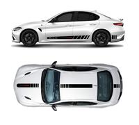 Adesivi kit completo con strisce sportive e dettagli rossi Alfa Romeo Giulia