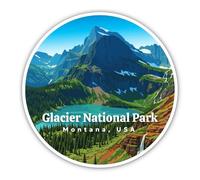 Adesivi laminati: 300 mm, 1 pezzo - Glacier National Park Montana USA gigante decorazione robusta
