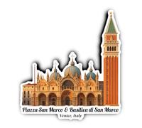 Adesivi laminati: 300 mm, 1 pezzo, Mega Venice Piazza San Marco Basilica Di San Marco Esterno