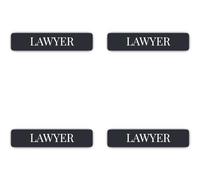 Adesivi laminati: 75 mm, 4 pezzi, robusti adesivi LAWYER per cancelleria e giuristi