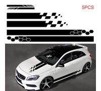 Adesivi laterali auto vinile Elevate Your Car's Look 5 pz per un aspetto sportiv