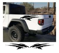 Adesivi laterali per carrozzeria pick-up, per Jeep Gladiator JT Truck Graphics Splash Style Decor Decalcomanie per auto Copertura in vinile Accessori per tuning auto