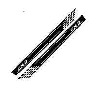 Adesivi Laterali per Portiere Auto, 2 Pezzi, per Mazda CX-3 Racing Sport Styling, Pellicola in Vinile, Decalcomanie, Decorazioni, Accessori per Tuning Auto