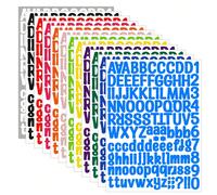 Adesivi lettere autoadesivi in vinile, adesivi lettere alfabeto e numeri per cassetta postale, decorazione casa, cartelli, porte, adesivi alfabeto glitter, scrapbooking, tazze, cassetta postale, artig