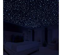 Adesivi luminosi per soffitto e pareti, adesivi a forma di stelle e puntini che brillano al buio di colore blu e verde, adesivi decorativi 3D a puntini per decorare la stanza da letto, il soggiorno o 