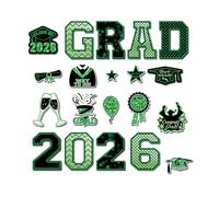 Adesivi Magnetici Automobile,20 Pezzi Decorazioni Veicoli Riutilizzabili,Magneti per Macchina e Decalcomanie Auto Laurea 2026 | Per Porte Garage, Frigoriferi, Lavastoviglie, a Microonde