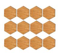 Adesivi magnetici in legno per frigorifero, 12 magneti per lavagna bianca, in legno, per frigorifero, magneti, decorazione per la casa, per cucina, scuola, sala giochi, armadio e area creativa, 3 cm