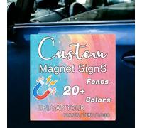 Adesivi Magnetici Personalizzati per Auto con Testo e Logo, Stampa a Colori, Riutilizzabili Senza Graffi per Veicoli, Cartelli magnetici per auto facili da progettare e stampare