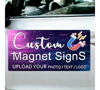Adesivi Magnetici Personalizzati per Auto con Testo e Logo, Stampa a Colori, Riutilizzabili Senza Graffi per Veicoli, Cartelli magnetici per auto facili da progettare e stampare