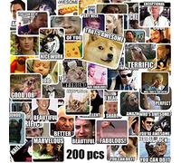 Adesivi meme per insegnanti, 200 pezzi, nessuna ripetizione