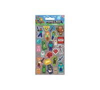 adesivi Minecraft grigi, 25 pz