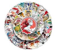 Adesivi mitologi greci 50 pezzi Stickers Skateboard Graffiti Adesivi Moto Bicicletta Snowboard Bagagli Bagagli Auto Valigia per Bambini e Ragazzi Impermeabile Vinile Adesivi