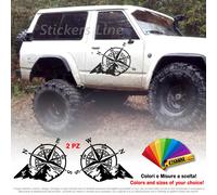 Adesivi montagna rosa dei venti per Suzuki Jeep Nissan fuoristrada 4x4 off road