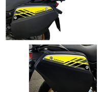 Resin Bike Adesivi Moto Compatibile con Suzuki V-Strom 650 1000 e 1050 2017 2021 Nero Giallo. Protezioni Borse Laterali 26 e 29 Lt da Urti e Graffi. Coppia Adesivi 3D Resinati
