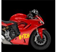 Adesivi Moto BITCH Porta Scooter Motociclo vinile Tuning chitarra COD.M0023