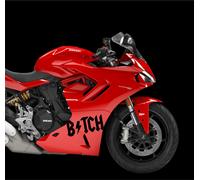 Adesivi Moto BITCH Porta Scooter Motociclo vinile Tuning chitarra COD.M0023