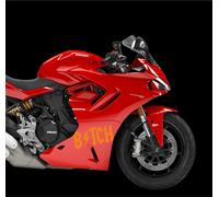 Adesivi Moto BITCH Porta Scooter Motociclo vinile Tuning chitarra COD.M0023