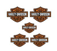 Adesivi moto casco serbatoio Bar And Shield compatibile per Harley Davidson