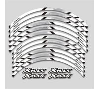Adesivi Moto Ruote Decalcomanie Decorative Set Nastri Riflettenti Per YAMAHA Per XMAX300 250 125 Decalcomanie di protezione(Style 8)