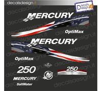 Adesivi motore marino fuoribordo Mercury 250 cv optimax saltwater america