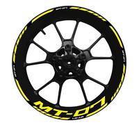 Adesivi Mozzo Ruota Set Completo Adesivo Per Cerchioni Motocicletta Striscia Cerchioni Adesivi Per Cerchioni Per Yamaha MT-07 MT 07 MT07 Adesivi Per Cerchioni Riflettenti Moto Cerchioni Adesivo(Colore