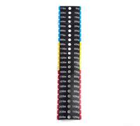 Adesivi multiuso per attrezzature da fitness, etichette trasparenti per manubri, bilancieri e corde di tensione (5-120 kg (foro da 1,2 cm)
