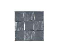 Adesivi Murali 3d 10 pezzi 3D Adesivo da parete Carta parati autoadesiva Impermeabile Schiuma Mattoni Peel And Stick Anticollisione Soggiorno Decorazione della casa 35 * 35cm(Silver gray)