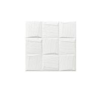 Adesivi Murali 3d 10 pezzi 3D Adesivo da parete Carta parati autoadesiva Impermeabile Schiuma Mattoni Peel And Stick Anticollisione Soggiorno Decorazione della casa 35 * 35cm(WHITE)