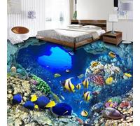 Adesivi murali 3D autoadesivi per piastrelle, con soggetti come il mondo sottomarino, pesci, ideali per decorare camere da letto e bagni