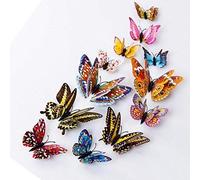 Adesivi murali 3D Butterfly Design Decalcomanie Art Murales, Carta da parati Decorazione per la Casa Per Soggiorno Camera Da Letto Cucina Ristorante, 12 P