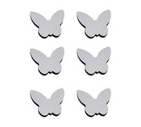 Adesivi murali acrilici lettere e farfalle per arredamento casa 6 pezzi