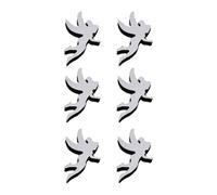 Adesivi murali acrilici lettere e farfalle per arredamento casa 6 pezzi