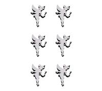 Adesivi murali acrilici lettere e farfalle per arredamento casa 6 pezzi