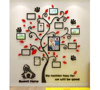 Adesivi Murali Albero Della vita Adesivo da Parete 3D DIY Famiglia Cornice Albero Adesivo Muro per Foto per Camera da Letto Soggiorno Divano (L:175 * 144cm)
