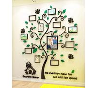 Adesivi Murali Albero Della vita Adesivo da Parete 3D DIY Famiglia Cornice Albero Adesivo Muro per Foto per Camera da Letto Soggiorno Divano (XXL:220 * 181cm)