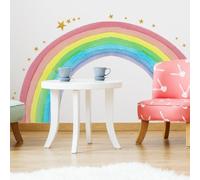 Adesivi Murali Arcobaleno Colorato, Adesivi da Parete Grandi, Decorazione Murale per Camerette Bambini Soggiorno Camere