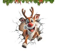 Adesivi Murali Babbo Natale, Adesivi Natalizi 3D Che Rompono I Muri, Decalcomanie Staccabili E Attaccabili, Decorazioni Natalizie Invernali, Per Camere Lettos, Soggiorni, Decorazioni Feste Casa