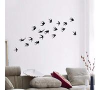 Adesivi murali camera da letto decorazione della parete Adesivi fai da te rondine nero interno casa accogliente sfondo adesivi murali decorazione della parete 55 * 60 cm