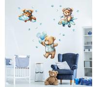 Adesivi murali Camerette bambini Stoffa riposizionabile Orsacchiotti in volo