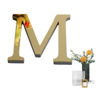 Adesivi murali con lettere - Decalcomanie da muro autoadesive 3D con,Adesivi murali a specchio Lettera, Home Decor Letter Sign, Art Sticker Decal per la decorazione domestica fai-da-te Oro chiaro