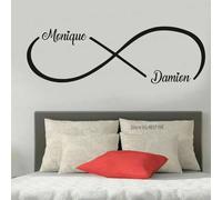 Adesivi Murali Con Nome Personalizzato, Nome Una Stella, Decalcomanie Da Muro Con Segno D'amore Infinito, Decorazione Artistica For La Camera Da Letto Di Casa, Adesivo In Vinile Con Segno D'amore(131x